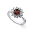 Luxury ring with zircons Romantic 41166 208