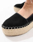 Фото #4 товара ASOS DESIGN Journal flatform espadrilles in black