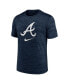 Фото #3 товара Men's Navy Atlanta Braves Logo Velocity Performance T-shirt