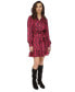 ფოტო #6 პროდუქტის Women's Snakeskin-Print Tie-Waist Dress