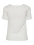 Dámské triko PCTANIA Slim Fit 17135430 Bright White