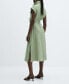 ფოტო #13 პროდუქტის Women's 100% Linen Shirty Dress