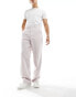 Фото #4 товара ASOS DESIGN smart wide leg trousers in light pink