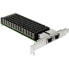 Фото #1 товара Inter-Tech ST-7214 - PCIe - RJ-45 - PCI 2.1 - Black - Silver - PC - Passive