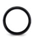 ფოტო #3 პროდუქტის Stainless Steel Black IP-plated Abalone & Meteorite Band Ring