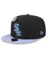 Фото #3 товара Men's Black/Purple Chicago White Sox Grape Big League Chew Flavor Pack 9FIFTY Snapback Hat