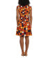 Women's Polka-Dot Fit & Flare Dress