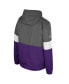 Фото #3 товара Men's Charcoal Kansas State Wildcats Miles Full-Zip Jacket