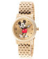 ფოტო #1 პროდუქტის Women's Disney Mickey Mouse Gold Bracelet Watch 38mm