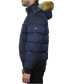 ფოტო #4 პროდუქტის Men's Heavyweight Jacket With Detachable Faux Fur Hood