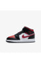 Фото #1 товара Кроссовки Nike Air Jordan 1 Mid Black Fire RedSKU: 554725-079