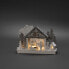 Фото #1 товара Konstsmide Wooden Silhouette House 6 LED - Light decoration figure - White - Wood - Ambience - Universal - IP20