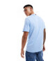 Tommy Hilfiger stripe logo t-shirt in baby blue Vessel Blue, XS - Chest 88-92 cm - фото #2