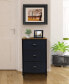 Фото #3 товара 3 Drawer Chest Dresser with Wood Top