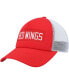 Фото #1 товара Men's Red, White Detroit Red Wings Team Plate Trucker Snapback Hat