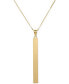 ფოტო #1 პროდუქტის Square Tube 18" Pendant Necklace in 14k Gold