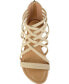 ფოტო #4 პროდუქტის Women's Hanni Wide Width Crisscross Strappy Flat Sandals