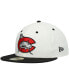 Men's White Carolina Mudcats Authentic Collection Team Alternate 59FIFTY Fitted Hat Белый, 7 1/8 - фото #2