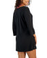 Фото #2 товара Women's Lace-Up Cover-Up Tunic Top