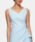 ფოტო #3 პროდუქტის Compression Embellished Ruched Sheath Dress