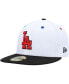 Фото #3 товара Men's White, Black Los Angeles Dodgers 60th Anniversary Primary Eye 59FIFTY Fitted Hat