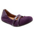 Фото #2 товара Softwalk Sierra S1962-720 Womens Purple Leather Mary Jane Flats Shoes