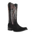 Фото #2 товара Ferrini Roughrider Embroidered Narrow Square Toe Cowboy Mens Black 1437104