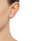 ფოტო #3 პროდუქტის Cultured Freshwater Pearl (7mm) & Diamond (1/6 ct. t.w.) Stud Earrings in 14k Gold