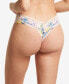 Printed Signature Lace Low Rise Thong, PR4911