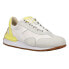 Diadora Equipe Mad Italia Lace Up Mens White, Yellow Sneakers Casual Shoes 1771