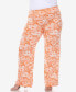 ფოტო #1 პროდუქტის Plus Size Floral Paisley Palazzo Pants