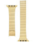ფოტო #3 პროდუქტის Women's Gold-Tone Stainless Steel Bar Bracelet Compatible with 38/40/41mm Apple Watch