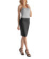 Women's Knee Length Elastic Waist Pencil Skirt