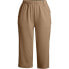 Фото #4 товара Plus Size Sport Knit High Rise Elastic Waist Pull On Capri Pants