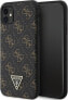 Фото #1 товара Guess Guess GUHCN61PG4GPK iPhone 11 / Xr 6,1" czarny/black hardcase 4G Triangle Metal Logo