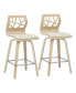 Фото #1 товара Folia Mid-Century Modern Counter Stool, Set of 2