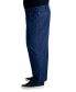 Men's Big & Tall Stretch Denim Classic-Fit Pleated Pants