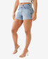 ფოტო #3 პროდუქტის Women's Jennie Flap Embroidered HS Curvy Skinny Short