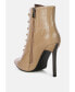 Фото #2 товара Women's escala croc lace-up stiletto boots