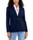 Фото #1 товара Women's Knit One-Button Blazer, Created for Macy's
