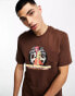 Фото #2 товара Coney Island Picnic co-ord short sleeve t-shirt in brown with auto body chest print