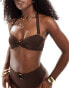 Фото #1 товара Boux Avenue bandeau bikini top in brown