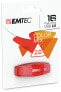 EMTEC C410 - 16 GB - USB Type-A - 2.0 - 18 MB/s - Cap - Red