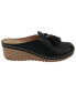 ფოტო #2 პროდუქტის Women's Dacey Slip-On Tassel Wedge Mules