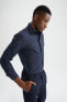 Фото #1 товара Рубашка Slim Fit с длинным рукавом DeFacto