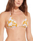 Фото #1 товара Eberjey 297610 Women's Nessa Bikini Top, Mango/Lilac, Orange, Floral, M