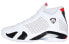 Фото #1 товара Supreme x Jordan Air Jordan 14 高帮 复古篮球鞋 男款 白红 / Кроссовки Jordan Air Jordan BV7630-106