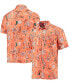 Фото #1 товара Men's Orange Miami Hurricanes Vintage-Like Floral Button-Up Shirt