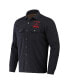 Men's Darius Rucker Collection by Black Atlanta Braves Ringstop Full-Snap Shacket