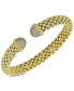 ფოტო #1 პროდუქტის Diamond Mesh Cuff Bracelet (1/2 ct. t.w.) in Sterling Silver or 14k Gold-Plated Sterling Silver